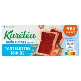 so'bio étic Tartelettes à la fraise sans sucres ajoutés