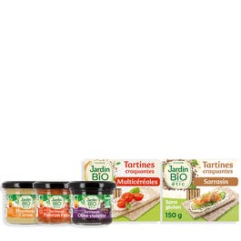 so'bio étic Tartines craquantes apéro – Recette « Convivialité »