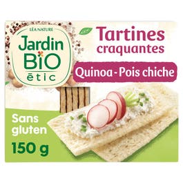 so'bio étic Tartines Craquantes Quinoa Pois chiche sans gluten - bio