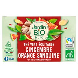 so'bio étic Thé vert Gingembre Saveur Orange Sanguine - bio