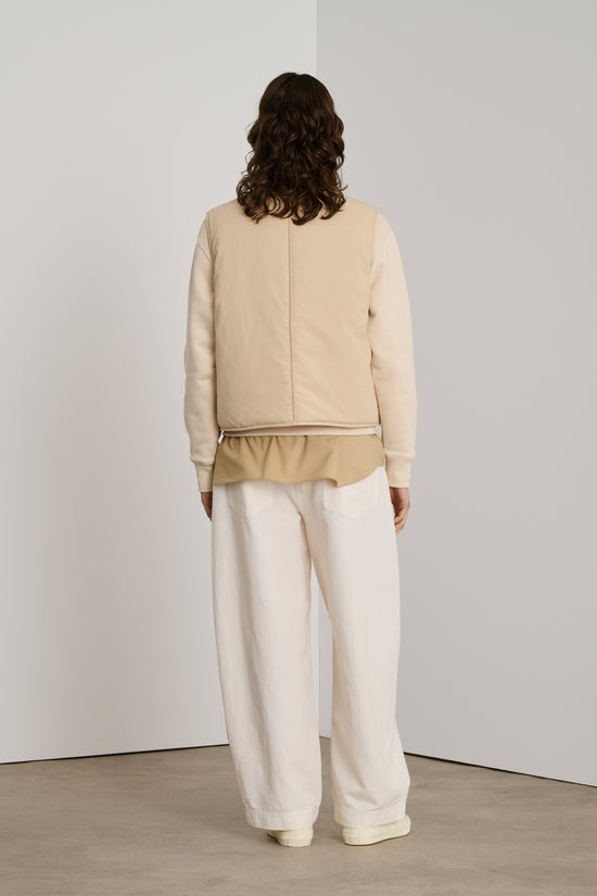 Soeur Blouson Desmond Blouson Ouatiné En Coton émerisé Beige