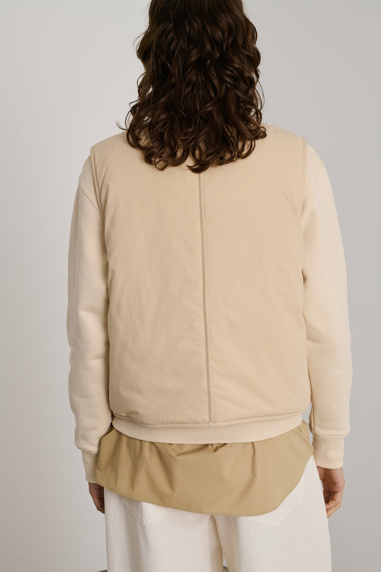 Soeur Blouson Desmond Blouson Ouatiné En Coton émerisé Beige