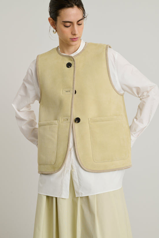 Soeur Blouson Duomo Blouson En Cuir D'agneau Sans Manches