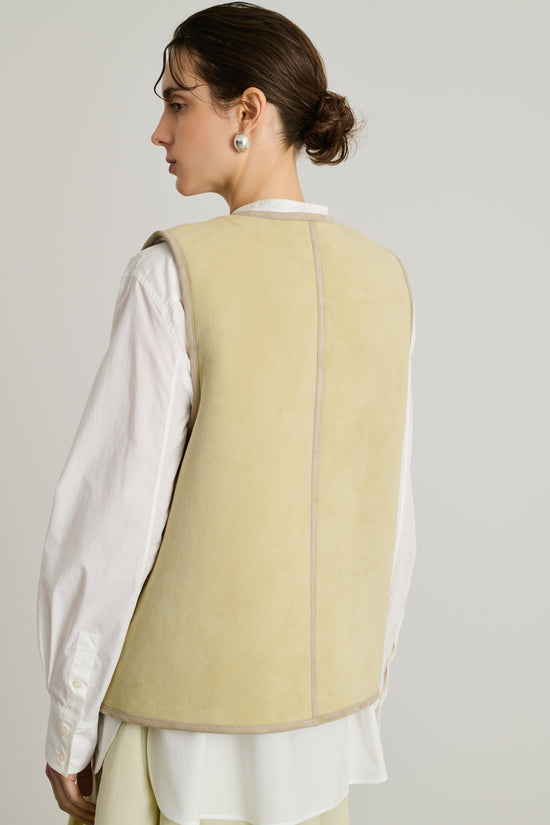 Soeur Blouson Duomo Blouson En Cuir D'agneau Sans Manches