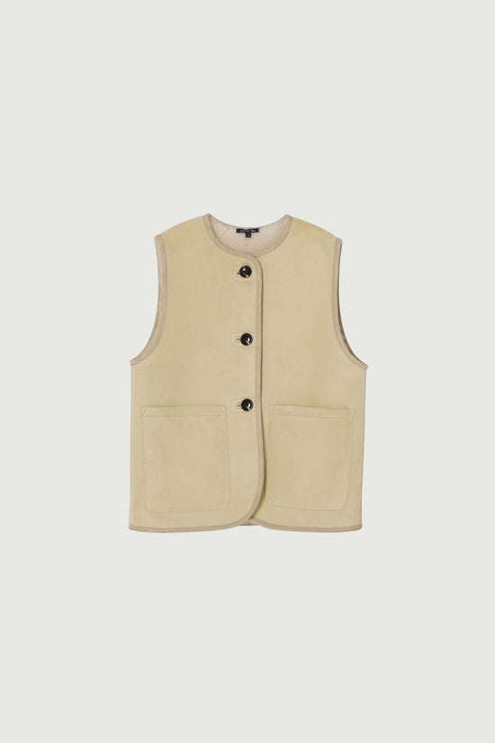 Soeur Blouson Duomo Blouson En Cuir D'agneau Sans Manches