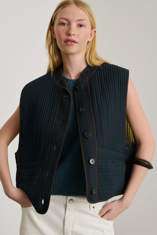 soeur blouson tomari Blouson sans manches en gabardine de coton matelassée