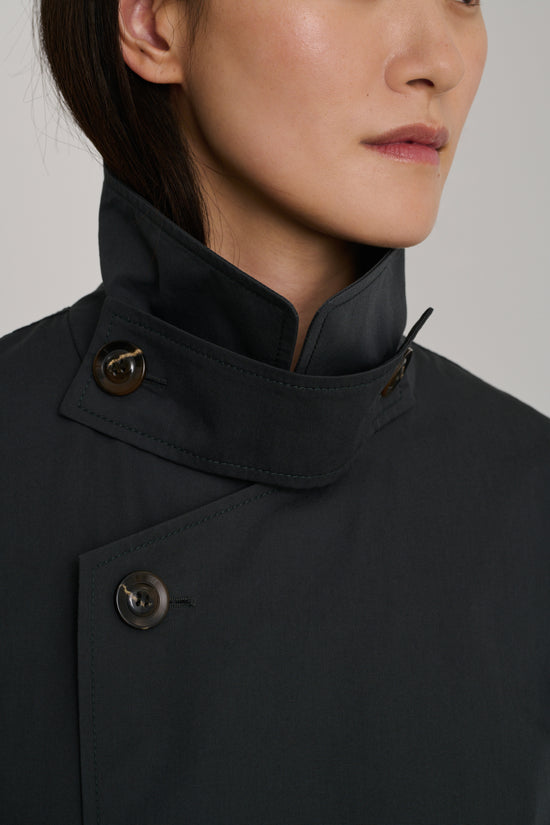 Soeur Manteau Donovan Manteau Court En Toile De Coton Biologique Gris