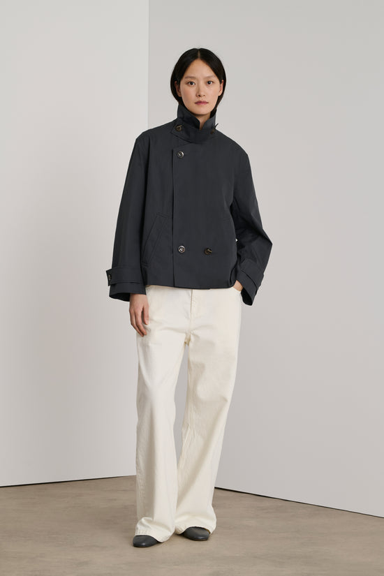 soeur manteau donovan Manteau court en toile de coton biologique gris