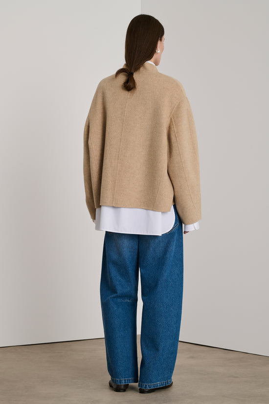 Soeur Manteau Windsor Manteau Court En Laine Double Face