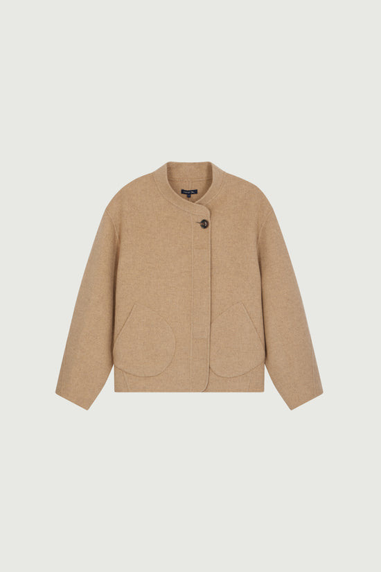 Soeur Manteau Windsor Manteau Court En Laine Double Face