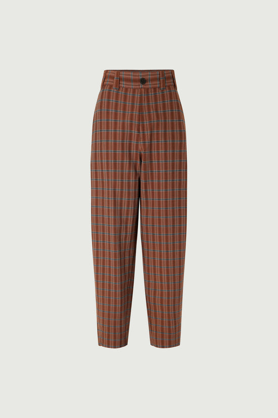 Soeur Pantalon Alouette Pantalon Taille Haute à Carreaux Légers