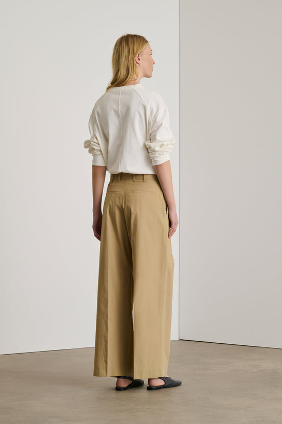 Soeur Pantalon Devy Pantalon En Popeline De Coton Biologique Beige Foncé