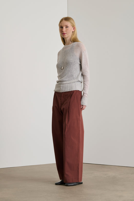Soeur Pantalon Devy Pantalon En Popeline De Coton Biologique Acajou