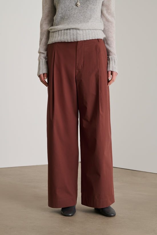 Soeur Pantalon Devy Pantalon En Popeline De Coton Biologique Acajou