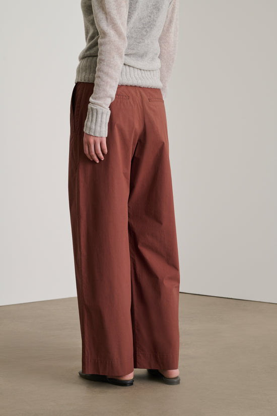 Soeur Pantalon Devy Pantalon En Popeline De Coton Biologique Acajou