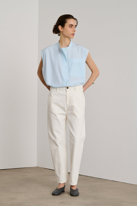 soeur jean auguste Pantalon coupe droite en denim soeur jean auguste Pantalon coupe droite en denim