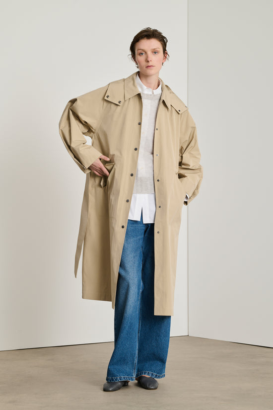 Soeur Trench Dustin Trench Long Déperlant Beige