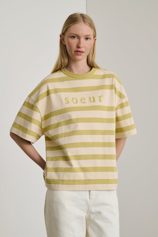Soeur Tee-shirt Adam Tee-shirt Manches Courtes Marinière En Coton Biologique