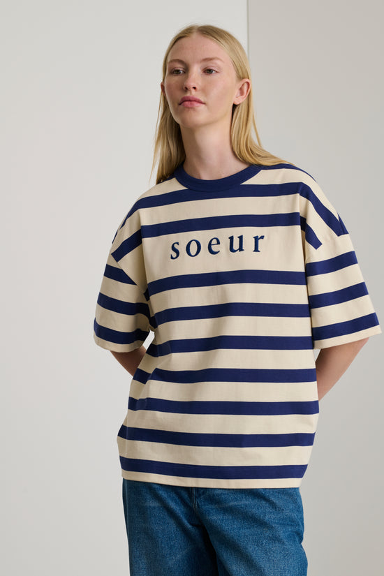Soeur Tee-shirt Adam Tee-shirt Manches Courtes Marinière En Coton Biologique