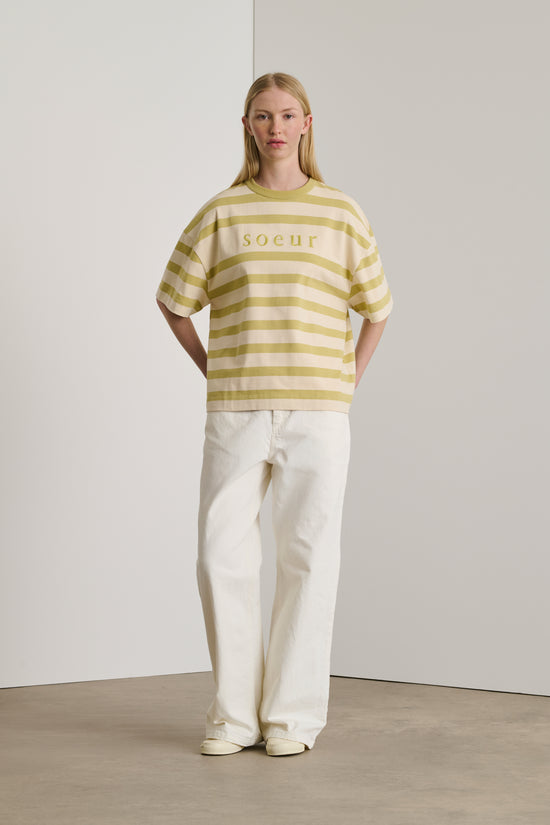 soeur tee-shirt adam Tee-shirt manches courtes marinière en coton biologique