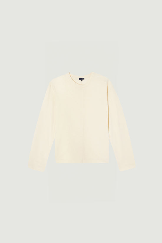 Soeur Tee-shirt Adelie t-shirt Manches Longues En Coton Supima Extra Fin écru