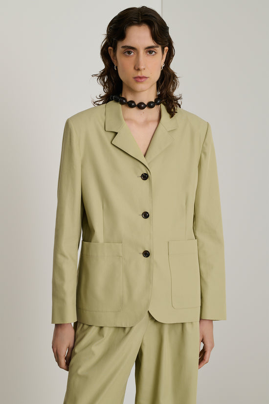 soeur veste clemence Veste en gabardine de coton biologique tilleul