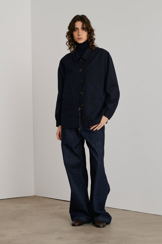soeur veste fabien Veste en gabardine de laine navy