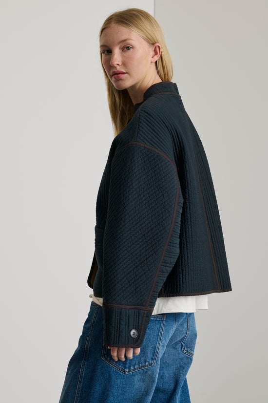 Soeur Veste Patchouli Veste En Gabardine De Coton Matelassée