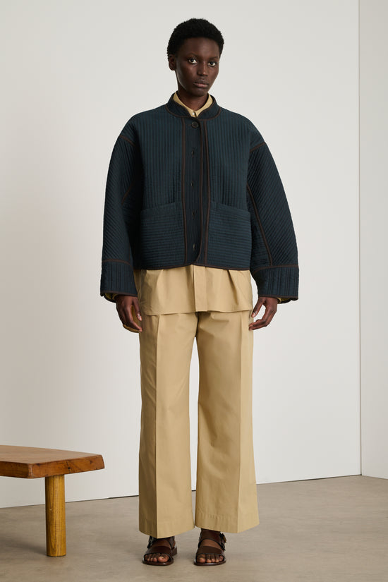 Soeur Veste Patchouli Veste En Gabardine De Coton Matelassée