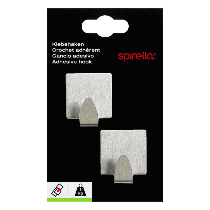 Spirella 2 Crochets Muraux Pour Serviette METAL CARRà Spirella