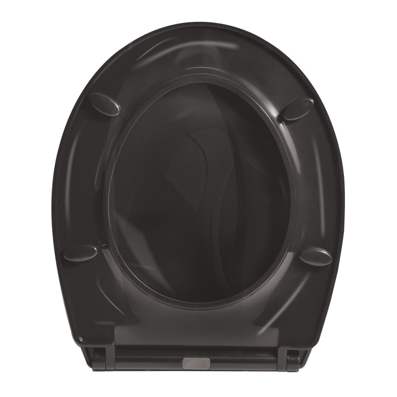 Spirella ABATTANT WC BROOKE PP 100% RECYCLE NOIR BRILLANT SPIRELLA