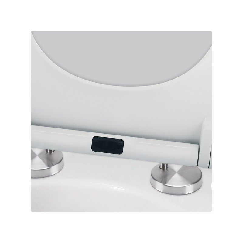 Spirella Abattant Wc EASY CLIP Thermo Dur Blanc - Charnières Inox Spirella