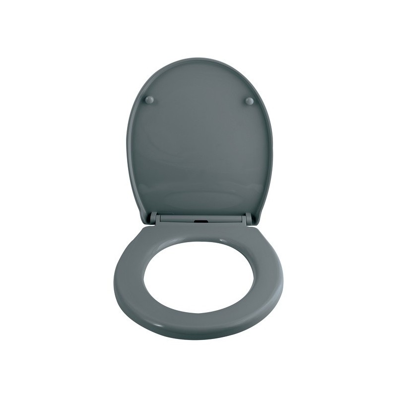 Spirella Abattant Wc HARRY Gris Anthracite - Charnière Zinc Spirella