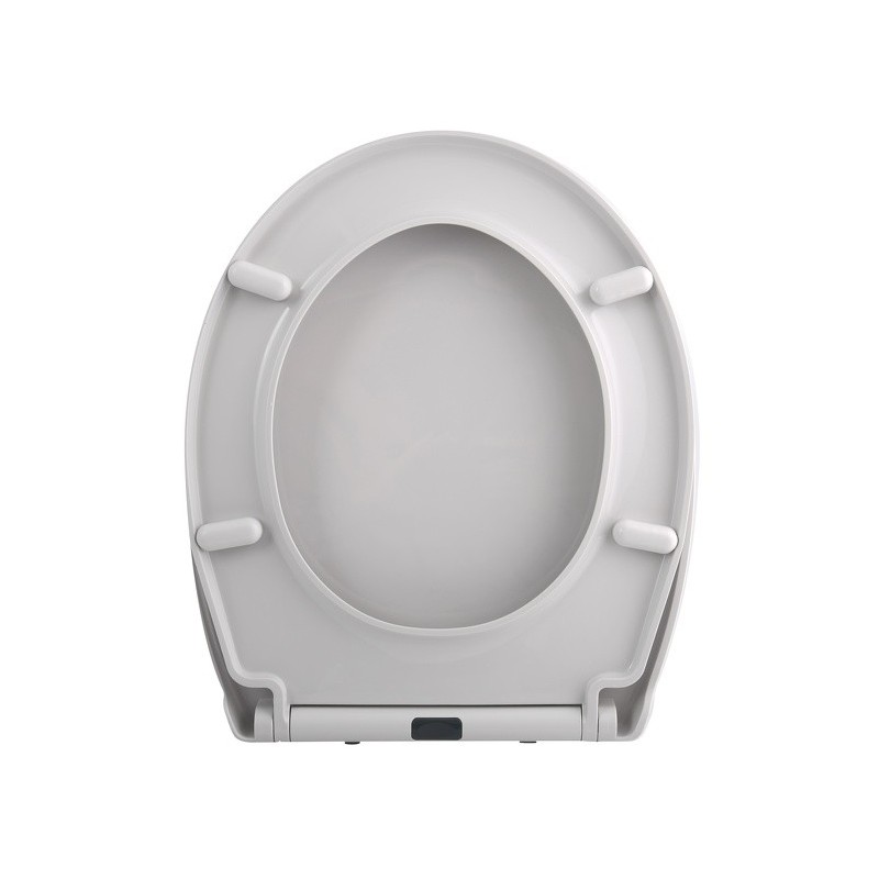 Spirella Abattant Wc HARRY Gris Clair - Charnière Zinc Spirella