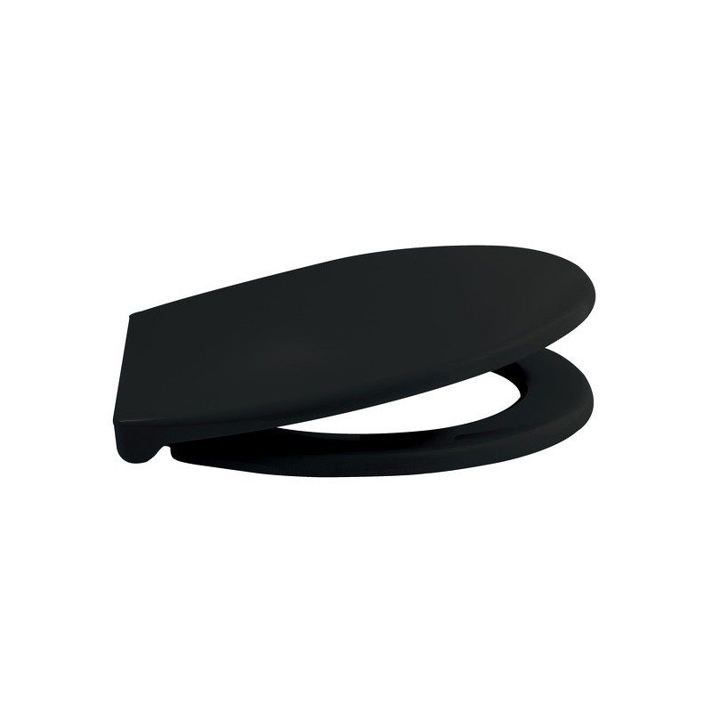 Spirella Abattant Wc HARRY Noir - Charnière Zinc Spirella