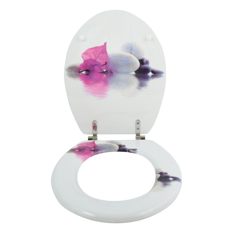 Spirella Abattant Wc MDF Bornéo - Charnières Inox MSV