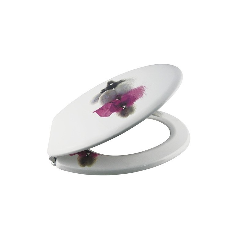 Spirella Abattant Wc MDF Bornéo - Charnières Inox MSV