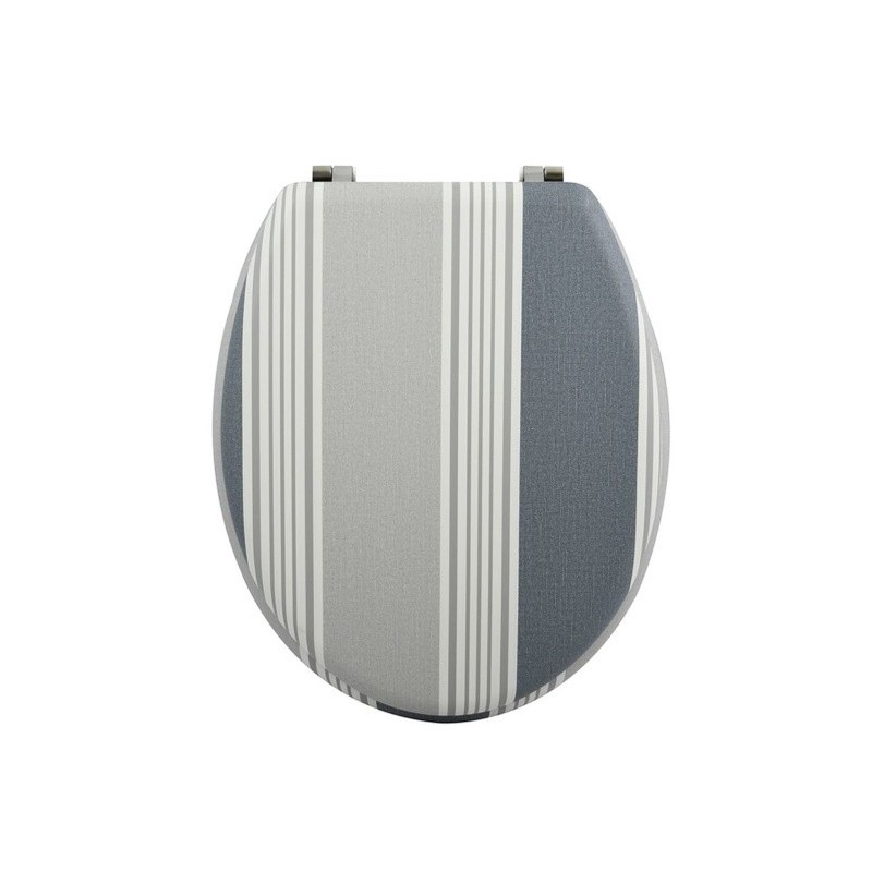 spirella Abattant wc MDF Cardiff Gris - Charnières Inox MSV