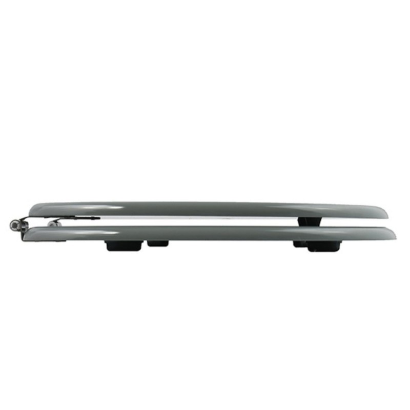 Spirella Abattant Wc MDF Chemin De Galets Gris - Charnières Inox MSV