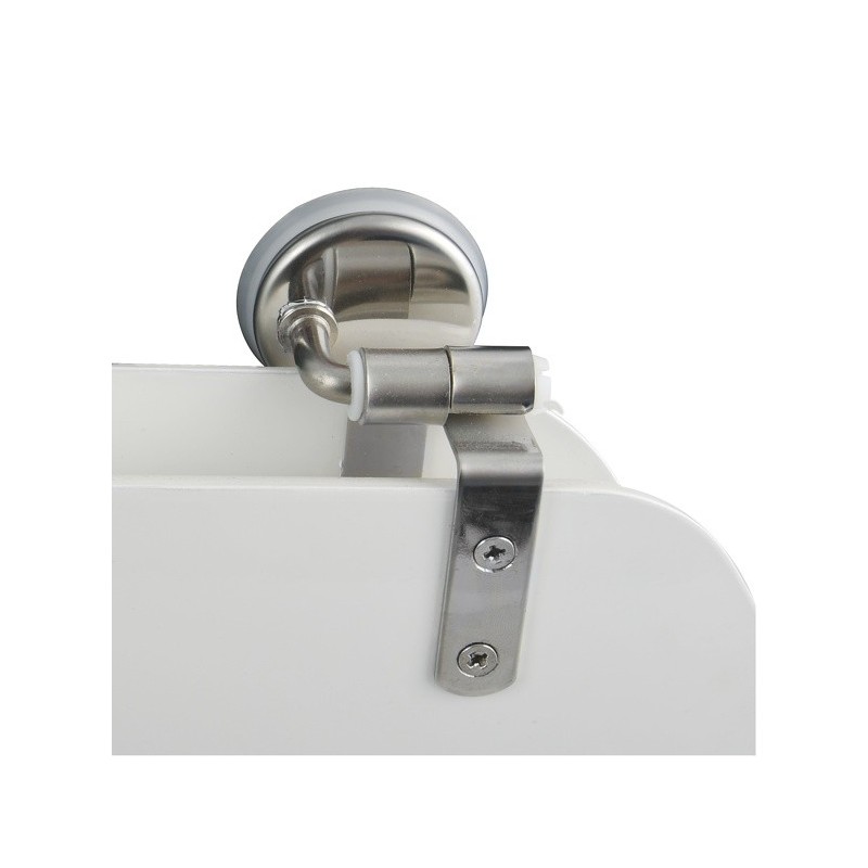 Spirella Abattant WC MDF CLEO Blanc - Charnières Inox MSV