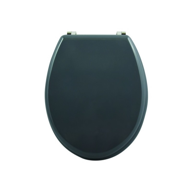 spirella Abattant wc MDF CLEO Gris Anthracite - Charnières Inox MSV