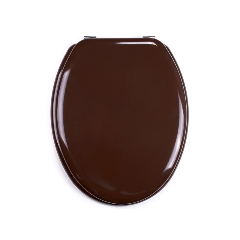 spirella Abattant wc MDF CLEO Marron Chocolat - Charnières Inox MSV