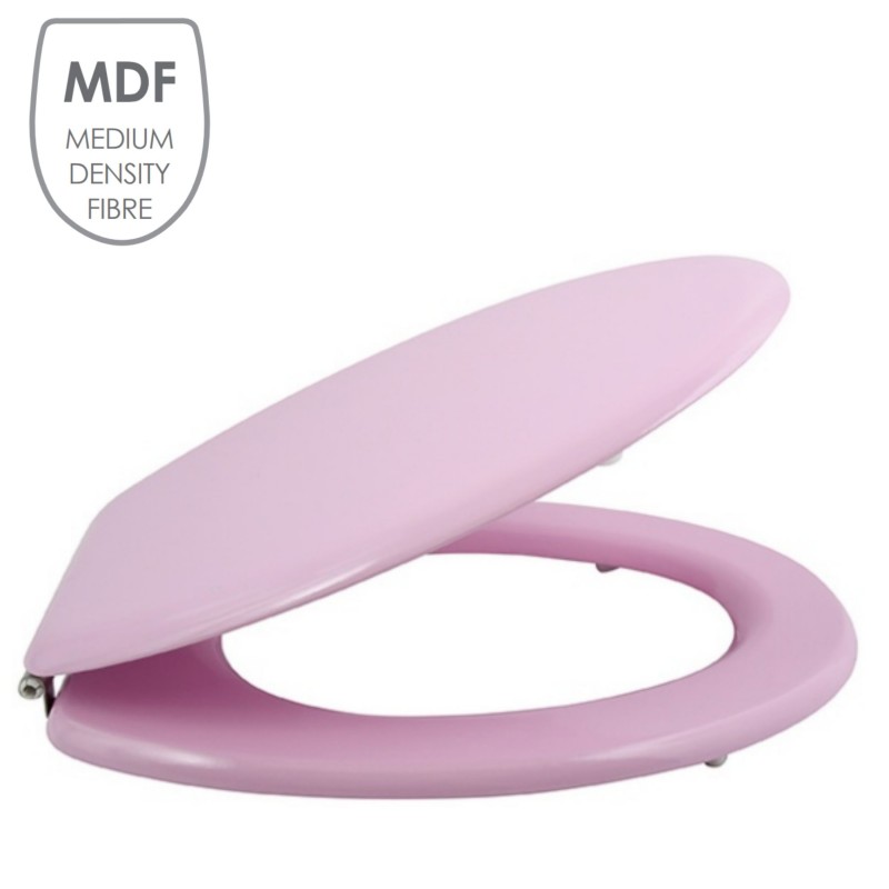 Spirella Abattant Wc MDF CLEO Rose Poudré - Charnières Inox MSV