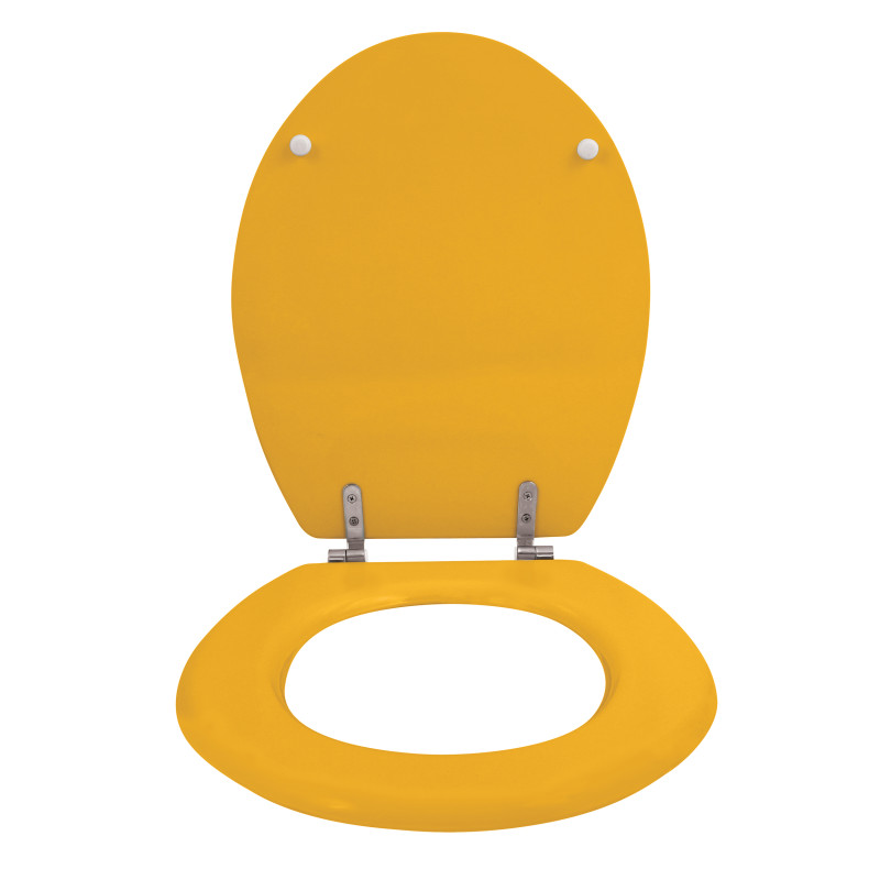 Spirella Abattant Wc MDF CLEO Safran Mat - Charnières En Inox MSV