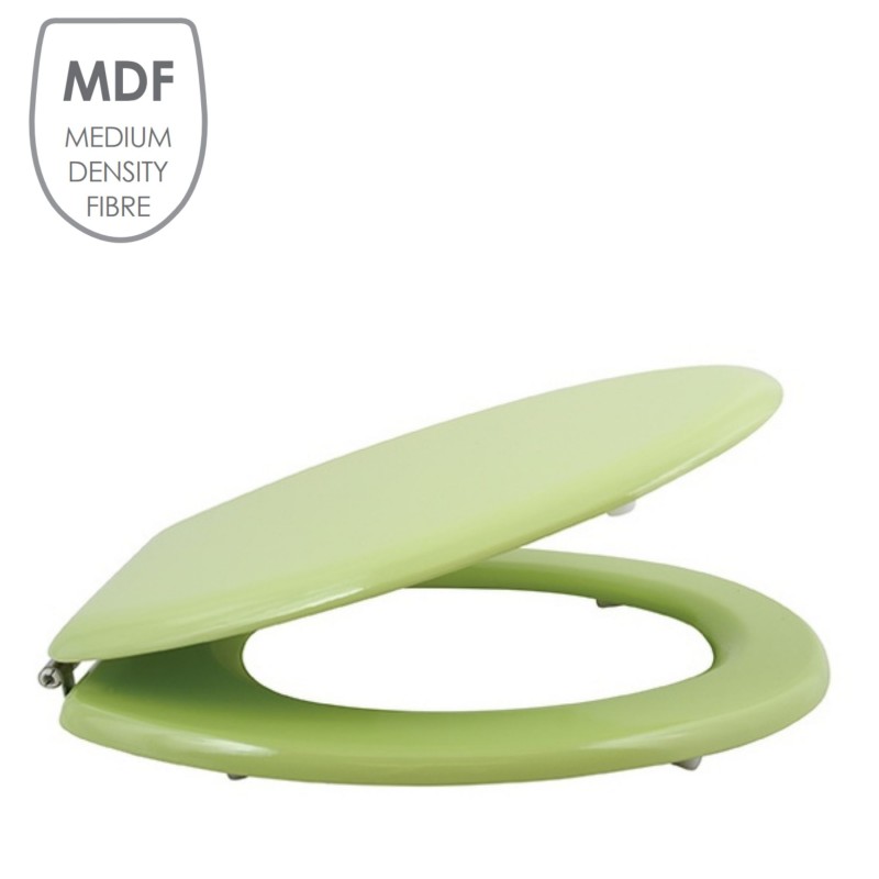Spirella Abattant Wc MDF CLEO Vert Amande - Charnières Inox MSV
