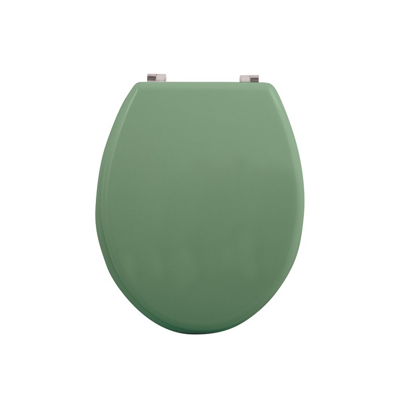 spirella Abattant wc MDF CLEO Vert Basil mat - Charnières en Inox MSV