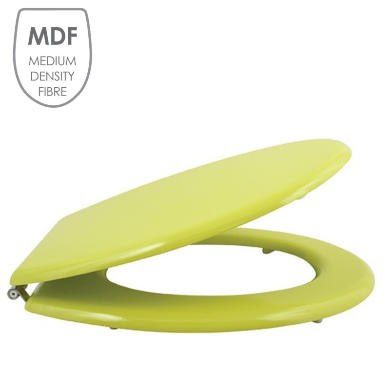 Spirella Abattant Wc MDF CLEO Vert Pistache - Charnières Inox MSV