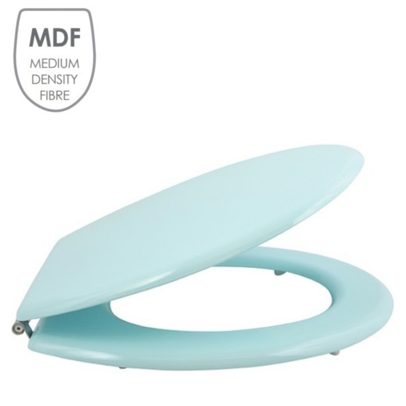Spirella Abattant Wc MDF CLEO Vert Poudré - Charnières En Inox MSV