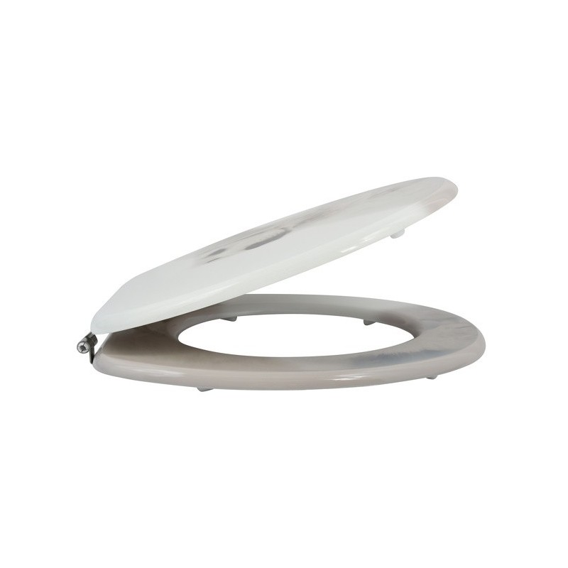 Spirella Abattant Wc MDF Dog SCOTT Beige - Charnières Inox MSV