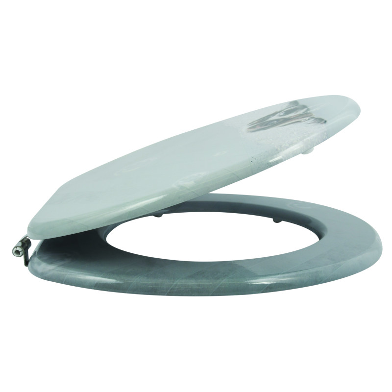 Spirella Abattant Wc MDF Doggy Bath - Charnières Inox MSV